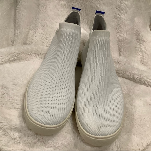 Rothy's Shoes - Rothy's The Chelsea Bright White Fabric High Tops Ankle Boots Women’s US 9 EU 40